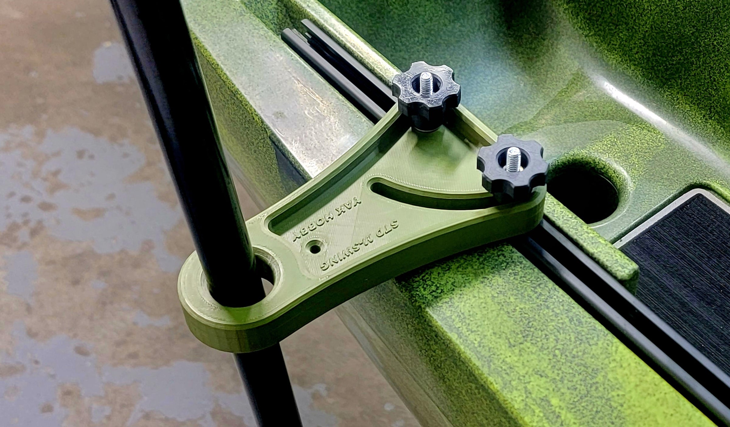 YAK Hobby Track Mount Retractable Shallow Water Anchor Pole Mounts