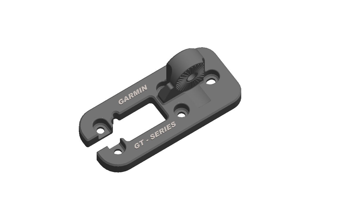 GARMIN VIVID & GT Series Transducer adapter plate for RAM Side