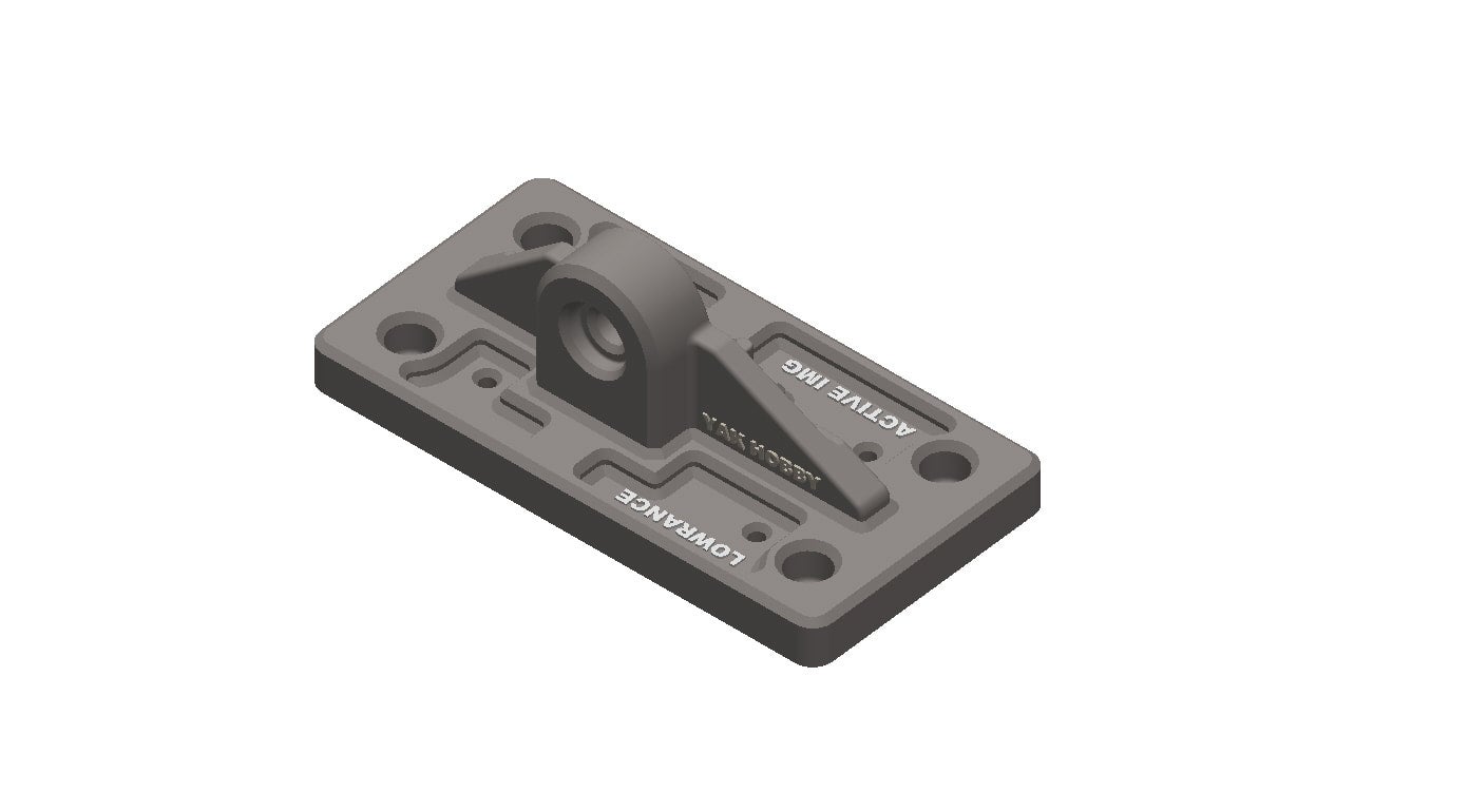 LOWRANCE Active Imaging 3-1 Or newer HD Transducer adapter plate for RAM  Side Mount Arms by YAK Hobby